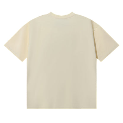 Godspeed T-shirts Skull Rose Printed Cotton Casual Short Sleeve Men and Women